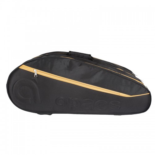 Czarny Apacs TRI 3812 profesjonalny termobag badmintonowy na 3 rakiety